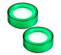 WHAMVOX Spugna Bagnadita per Ufficio 2 Pezzi in Plastica e Spugna Verde, Assorbimento Acqua Facile, Multifunzionale per Contare Soldi e Gestire Documenti in Banca