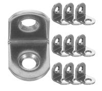 WHAMVOX Staffe a l in Acciaio Inox 304 Set da 10 Pezzi Staffe Angolari Rinforzo 90 Gradi per Mensole in Legno e Mobili Angoli Lisci senza Sbavature per Uso Interno e Riparazioni Rapide