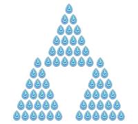 WHAMVOX Strass a Goccia per Abbigliamento Decorazioni Pratiche e Resistenti 100 Pezzi in Resina Blu per Cucito Creativo e Artigianato Fai da Te