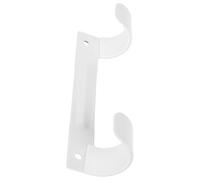 WHAMVOX Supporto da Parete per Asse da Stiro in Ferro Design Salvaspazio e Cuscinetti Antiscivolo, Asta Continua per Appendiabiti, Montaggio Semplice per Uso Lavanderia e Organizzazione