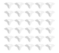WHAMVOX Supporto per Cubo Puzzle Triangolare in Plastica Bianca, Base Stabile Multifunzionale per Esposizione e Decorazione, Confezione da 30 Pezzi per Appassionati di Cubi