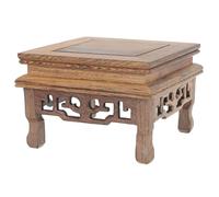 WHAMVOX Supporto per Piante in Legno di Pollo Base Piatta Semplice, Lavorazione Raffinata, Adatto per Vasi e Fontane da Bere in Negozi di Fiori e tè