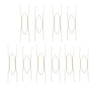 WHAMVOX Supporto per Piatti a Molla da Parete in Filo Metallico 10 Pezzi Ganci Curvi Invisibili per Esposizione Decorativa Adatti per Esposizione Lavori Artigianali e Ambienti Domestici