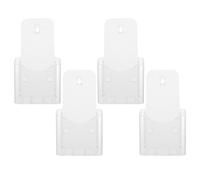 WHAMVOX Supporto Porta Depliant in Acrilico 4 Pezzi, Espositore Pratico e Sicuro per Brochure Trifoglio, per Scrivanie ed Esposizioni Professionali