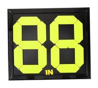 WHAMVOX Tabellone Sostituzioni Manuale per Calcio Doppio Display Numerico Visibile per Arbitri Strumento Regolamentare per Gestione Cambi Giocatori in Partite Calcio