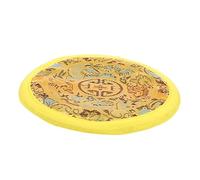 WHAMVOX Tappetino per Ciotola Tibetana Handmade Giallo, Cuscino Portatile Cucito a Mano per Strumenti Ritual Buddisti, Dimensione Singola
