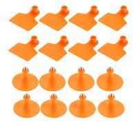 WHAMVOX Targhetta Auricolare per Bestiame 100 Pezzi in Tpu Arancione Resistente al Freddo e Non Sbiadisce, per Gestione Animali in Fattoria