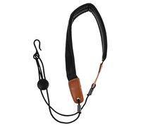 WHAMVOX Tracolla Indossare Cotone Sintetica Sassofono Pelle e in per Comoda da Nera Facile Accessorio per Sax per Uso Professionale e Amatoriale