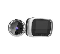 WHAMVOX Visualizzatore Digitale per Porta con Telecamera e Foto Spioncino Elettronico senza Batteria Argento Sicurezza e Monitoraggio