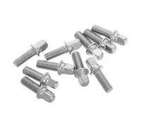 WHAMVOX Viti per Tamburo Accessori Musicali M6x15mm 10 Pezzi in Ferro Argentato per Montaggio Preciso e Facile Rimozione, Adatti a Strumenti a Percussione e Tamburi D'acciaio