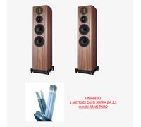 WHARFEDALE EVO 5.4 NOCE COPPIA DIFFUSORI PAVIMENTO 3 VIE CAVI SUPRA OMAGGIO NEW