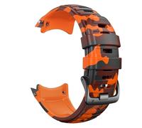 WHARGTSL Cinturino da 26 mm adatto for Garmin Instinct 2X Solar, cinturino in silicone adatto for cinturino sostitutivo Instinct 2X Solar Tactical Edition(Camo Orange)