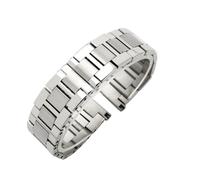 WHARGTSL Cinturino for orologio in acciaio inossidabile adatto for Cartier Tank Must W5200014 Accessori for cinturino piatto da donna for uomo 20mm 23mm cinturino da polso(22mm)