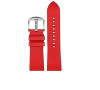 WHARGTSL Cinturino in gomma e silicone for orologio Casio PRG-600YB PRG-650 PRW-6600, accessorio for orologio da uomo, 24 mm.(Red-steel-K2,24mm)