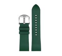 WHARGTSL Cinturino in gomma e silicone for orologio Casio PRG-600YB PRG-650 PRW-6600, accessorio for orologio da uomo, 24 mm.(Green-steel-K2,20mm)