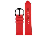 WHARGTSL Cinturino in gomma e silicone for orologio Casio PRG-600YB PRG-650 PRW-6600, accessorio for orologio da uomo, 24 mm.(Red-Black-K2,22mm)