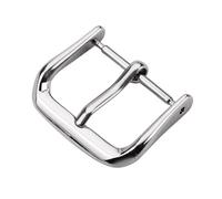 WHARGTSL Fibbia for Cinturino in Acciaio Inossidabile, Chiusura for Cinturino in Metallo Lucido, 16 mm, 18 mm, 20 mm, 22 mm, Accessori for Orologi(Silver,16mm)