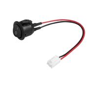 WHARGTSL Interruttore a bilanciere rotondo ON/OFF Mini interruttore a levetta 2 pin SPST interruttore a pulsante 12 V 24 V 20 mm Fit For fili adatto for scooter elettrico VIVO