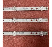 WHARGTSL Striscia LED Adatta for Edenwood ED43CO1UHD-VE E43UHDHDRS3Q JVC LT-43VU3900 LT-43C890B Panasonic TX-43HX580B 43U2063DB 43HAK6150U(3pcs Set for 1 TV)