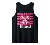 Whassup? Flockers! Divertente Fenicottero Ragazza Mamma Rosa Coquette Fiocco Canotta