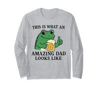 What an Amazing Dad Looks Like - Divertente birra per la festa del papà Maglia a Manica