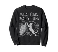 What Cat Really Thinks Matematica Formule Divertenti Uomini Donne Bambini Felpa
