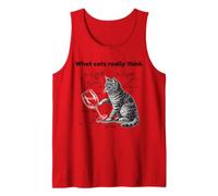 What Cats Really Think Funny Cat Physics Humor Men Women Canotta