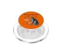 What Cats Really Think Funny Cat Physics Humor Men Women PopSockets PopGrip per MagSafe