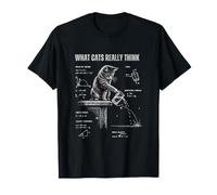 What Cats Really Think Funny Physics Cat Science Nerd Design Maglietta