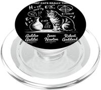 What Cats Really Think Lavagna Gatto Scienza Fisica Umorismo PopSockets PopGrip per MagSafe