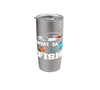 What da fish Plastica, inquinamento ambientale dei pescatori Bicchiere termico in acciaio inox doppia parete