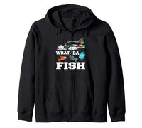 What da Fish Plastica, inquinamento Ambientale dei Pescatori Felpa con Cappuccio