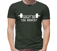 What Do You Bench ? - T-Shirt - Palestra Pesi Sollevamento Divertente ABS,