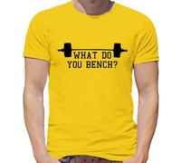 What Do You Bench ? - T-Shirt - Palestra Pesi Sollevamento Divertente ABS,