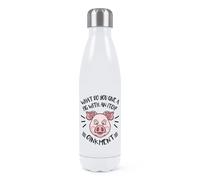 What Do You Give A Maiale Con Un Itch Oinkment Doppio Muro Acqua Bottiglia Funny