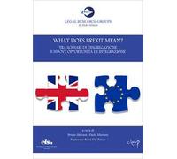 What does Brexit mean? Tra scenari di disgregazione e nuove opportunità di integrazione