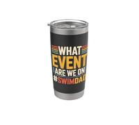 What Event Are We On #SwimDad Padre solidale - Bicchiere termico in acciaio inox doppia parete