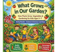 What Grows in Our Garden?: How Plants Grow, Vegetables & Gardening for Kids Ages 5-7 (Early Reader • Science & Sensory Learning)