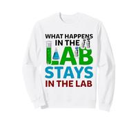 What Happens in The Lab Stays in Lab Chimica Laboratorio Felpa