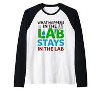 What Happens in The Lab Stays in Lab Chimica Laboratorio Maglia con Maniche Raglan