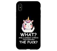 What & I Cannot Stress This Enough The Fck Sign Fuck Unicorn Custodia per iPhone XS Max