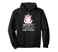 What & I Cannot Stress This Enough The FCK Sign Fuck Unicorn Felpa con Cappuccio