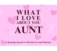 What I Love About You Aunt: A keepsake Journal to Fill with Love and Memories | I Wrote This Book For You | Prompted Blank Book for Kids to Fill with ... Christmas Or Just To Show How You Love Her!
