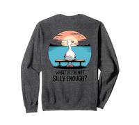 What If Im Not Silly Enough Goose Divertente Sciocco Oca Compleanno Felpa