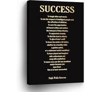 “What Is Success” Motivational Quote Wall Art - Inspirational Poster for Office, Home Study, or Library, Philosophical Print on Success(Unframed,12x18inch(30x45cm))