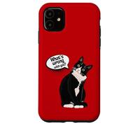 What is wrong with you? Cat Funny Humor Custodia per iPhone 11