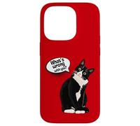 What is wrong with you? Cat Funny Humor Custodia per iPhone 14 Pro