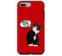 What is wrong with you? Cat Funny Humor Custodia per iPhone 7 Plus/8 Plus