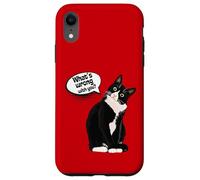 What is wrong with you? Cat Funny Humor Custodia per iPhone XR