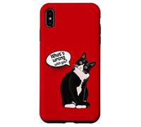 What is wrong with you? Cat Funny Humor Custodia per iPhone XS Max